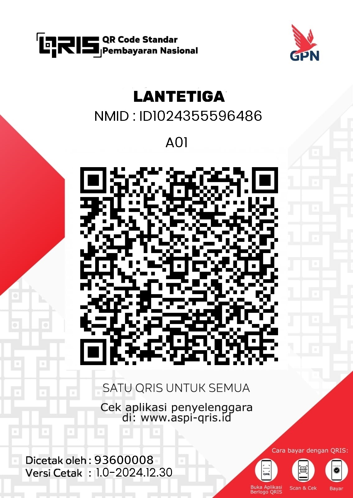 QRIS Code LanteTiga